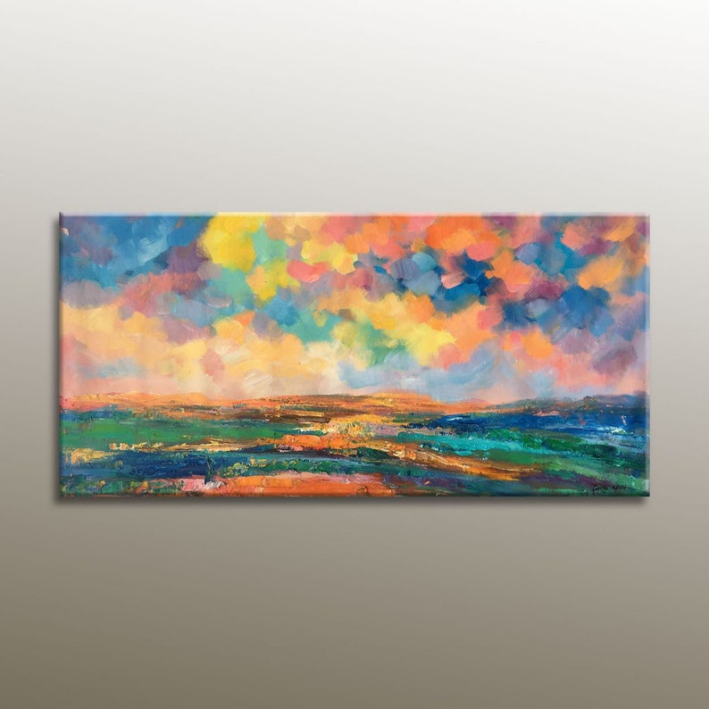 Oil Painting Abstract Landscape Painting Original Abstract Etsy