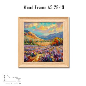 Contemporary Landscape Oil Painting: Colorful Sunlit Valley, Textured Impasto Mountain Scene, Small Modern Art