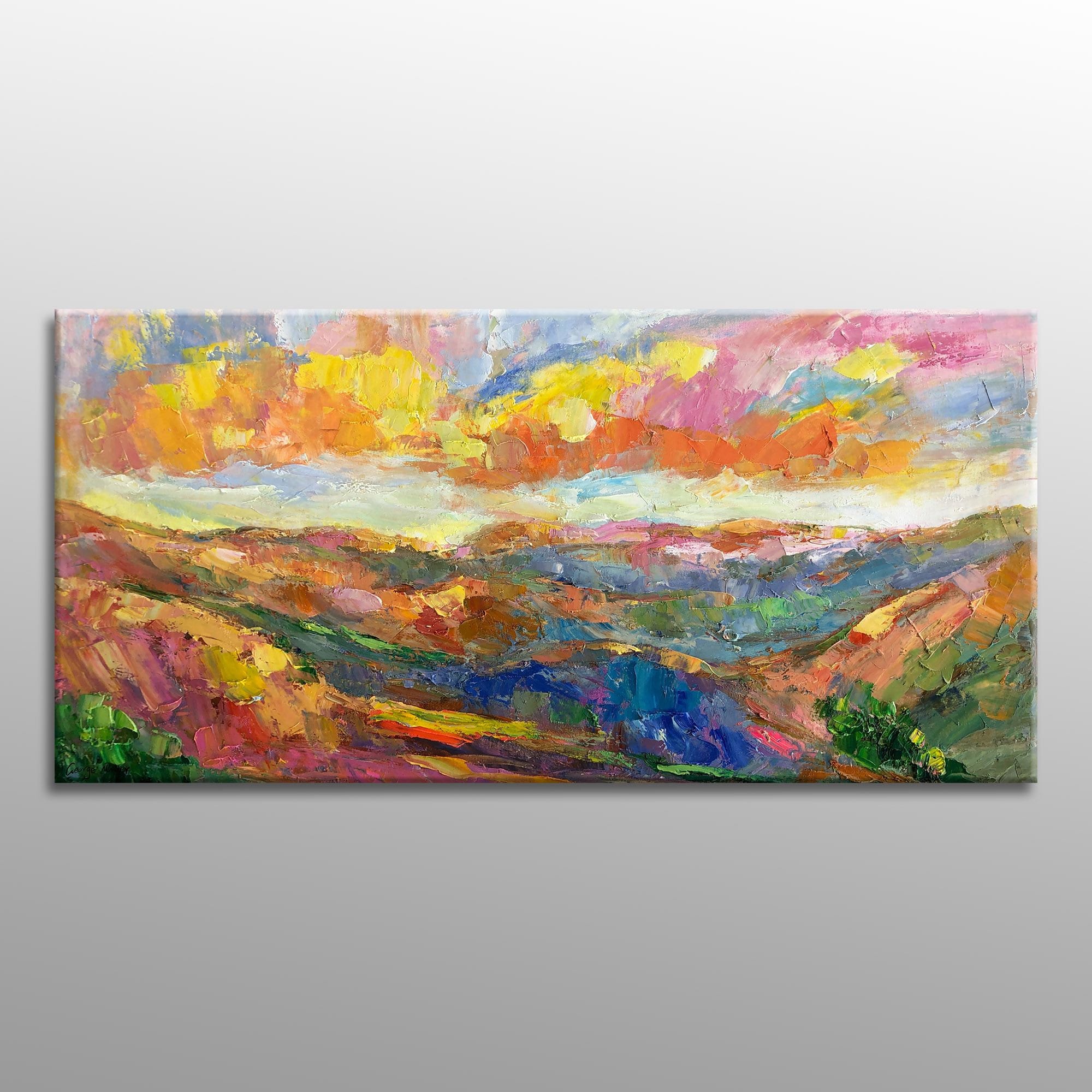 Original Abstract Art Kitchen Decor Contemporary Painting Etsy