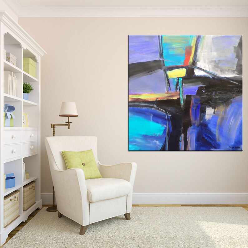 Oil Painting Abstract Canvas Art Extra Large Wall Art Large | Etsy