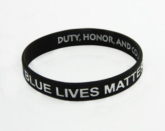Grandma Thin Blue Line Silicone Wristband Bracelets Police Officers Patrol