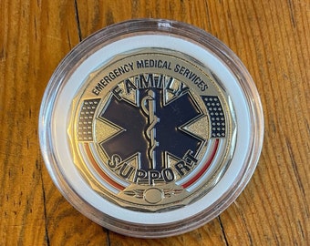 Family Support EMS Prayer Challenge Coin SKU: C131-0001