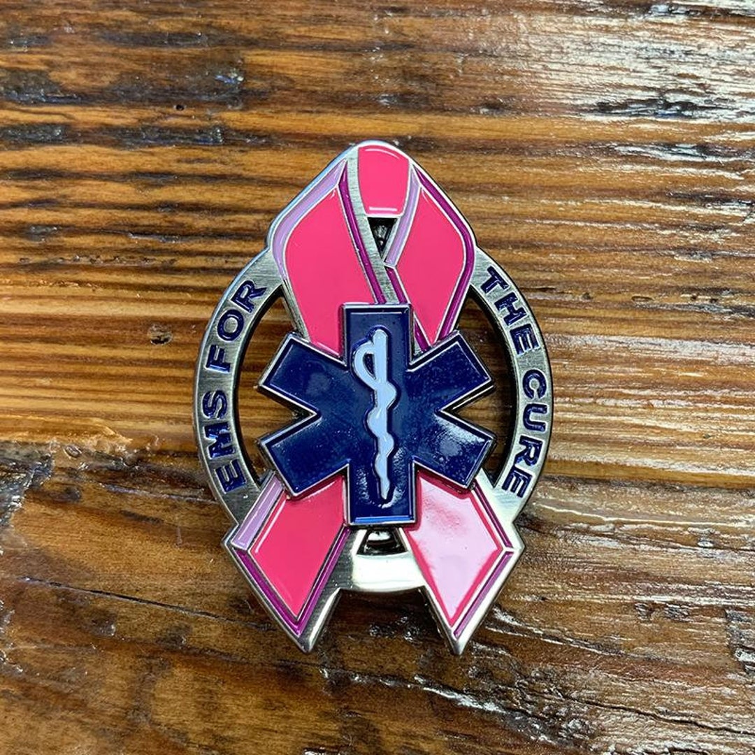 EMS for the Cure Pink Ribbon Star of Life Lapel Pin - Etsy