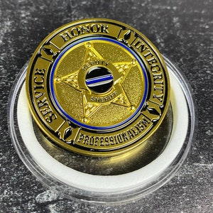 Deputy Sheriff&#39;s Prayer 5 Point Star Challenge Coin