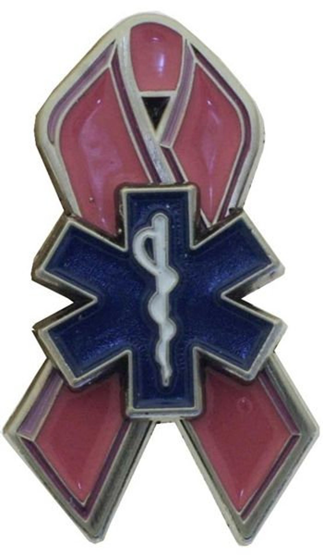 EMS for the Cure Pink Ribbon Star of Life Lapel Pin - Etsy
