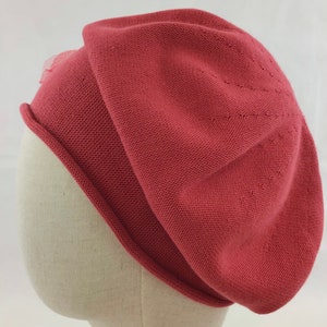 Mütze aus 100 % Baumwolle Farbe indischrot Modell Tessa image 3