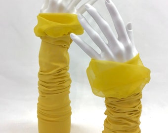 Armstulpen Jaya - die Verwandlungskünstlerin - Farbe gelb +++NEUE FARBE+++