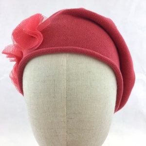 Mütze aus 100 % Baumwolle Farbe indischrot Modell Tessa image 2