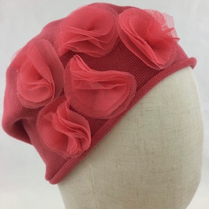 Mütze aus 100 % Baumwolle Farbe indischrot Modell Tessa image 1