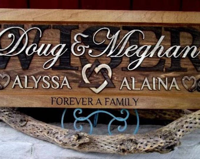 Adoption Symbol Rustic finish