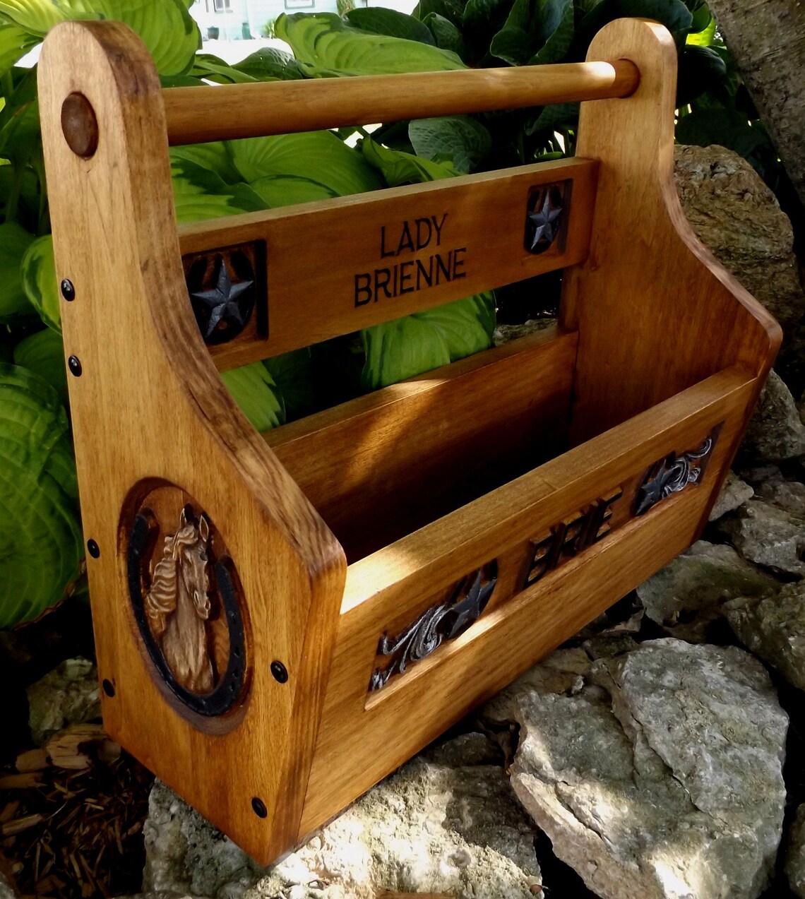 Custom Horse Grooming Tote / Carved Faceplate Etsy