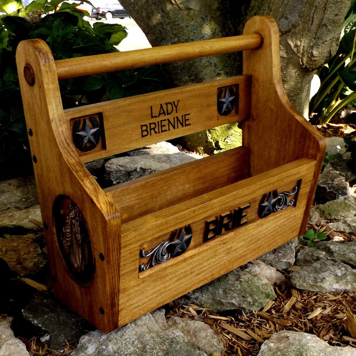 Custom Horse Grooming Tote / Carved Faceplate Etsy