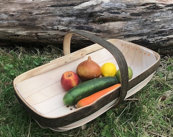 Wealden Trug Sussex de style traditionnel - Panier de jardin fabriqué à la main pour un jardinage élégant (Taille 5)