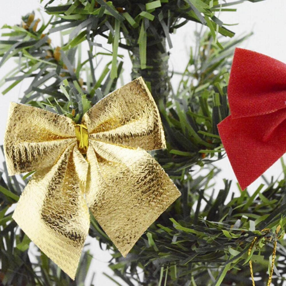 Pack of 10 Christmas Tree Ribbon Bow Appliques Different Etsy