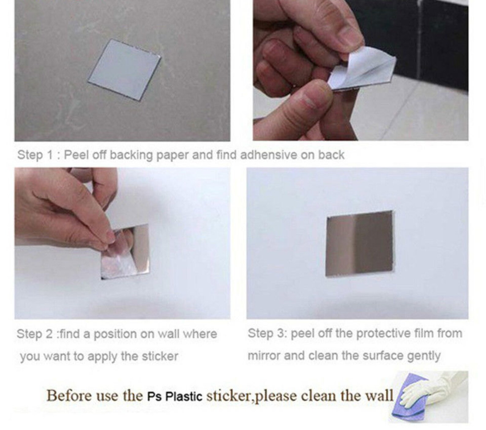 Pack of 100 Acrylic Mirror Tiles. Different Styles. 2cm X 2cm Etsy