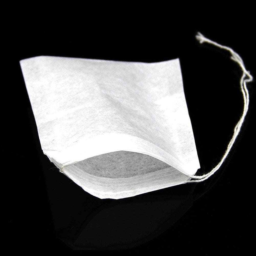 Download Pack of 20 Small White Empty Tea Bags With Drawstring. 7cm ...