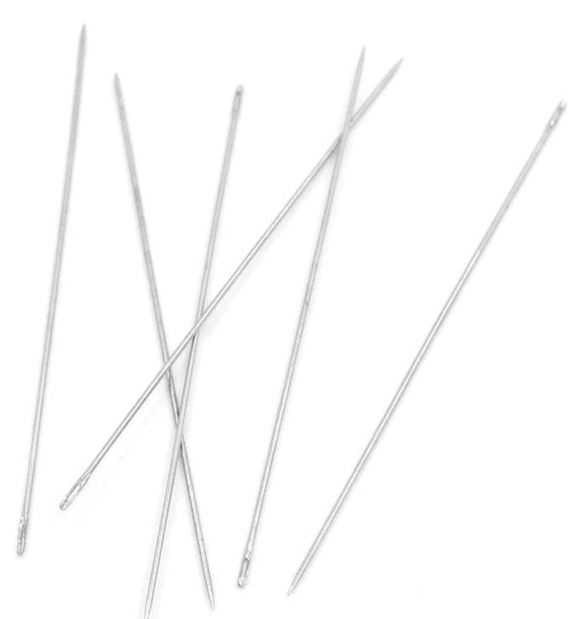 Pack of 30 Long Silver Tone Hand Sewing Needles. 75mm x 0.7mm Etsy