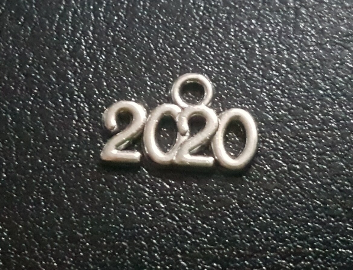 Pack of 20 Silver Number 2020 Charms Summer Olympics Pendants Pack of 20 Silver Number 2020 Charms Summer Olympics Pendants