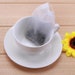 Pack of 100 Large White Empty Tea Bags With Drawstring. 7cm x 9cm. 