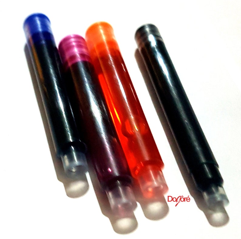 Pack of 10 Fountain Pen Ink Cartridges. Different Colours Etsy UK