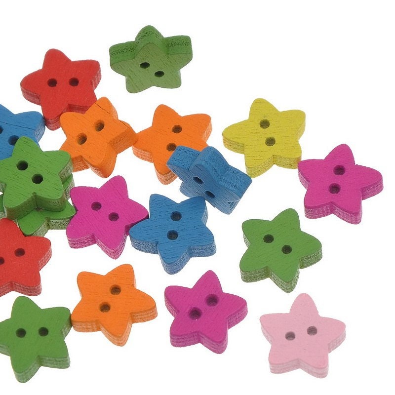 pack of 100 buttons Buttons various colours