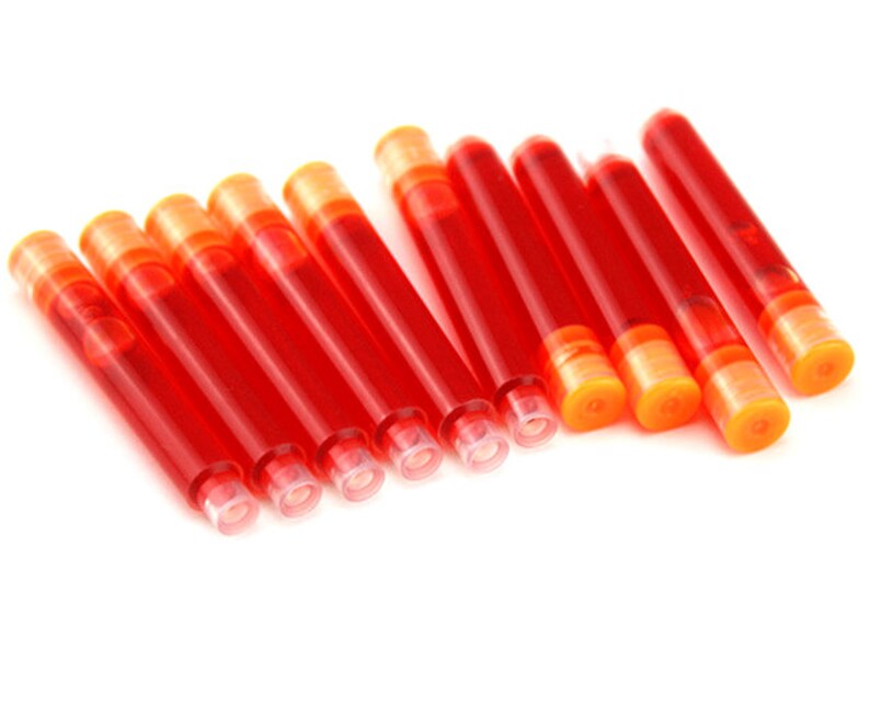 Pack of 10 Fountain Pen Ink Cartridges. Different Colours Etsy UK