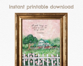 Anne of Green Gables Print – Literary Cottage Art (Digital Download)