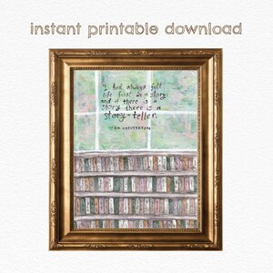 Story Teller DIGITAL DOWNLOAD Literary Art Print