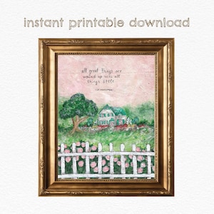 All Great Things - Anne of Green Gables - DIGITAL DOWNLOAD - Literary Art Print