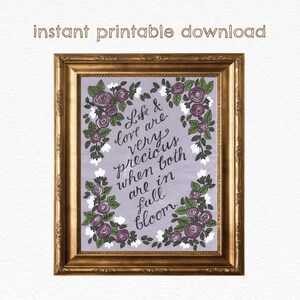 Life and Love - Little Women - DIGITAL DOWNLOAD - Literary Art Print