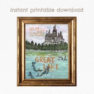 The Great Lake DIGITAL DOWNLOAD - Literary Art Print