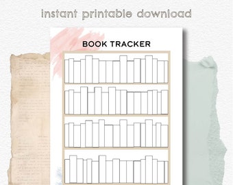 Book Tracker - Instant Printable Download