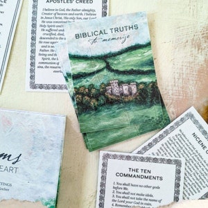 Verdades Bíblicas para Memorizar Tarjetas: Juego de 8 DESCARGAR