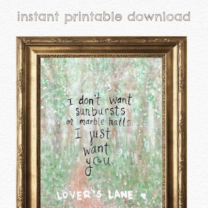 Lover&#39;s Lane - Anne of Green Gables - DIGITAL DOWNLOAD
