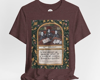 Christian Friends by a Good Fire T-Shirt | The Inklings: Oxford Literary Society