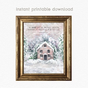 Melancholy Woe (Edith Wharton Quote) DIGITAL DOWNLOAD - Literary Art Print - Ethan Frome