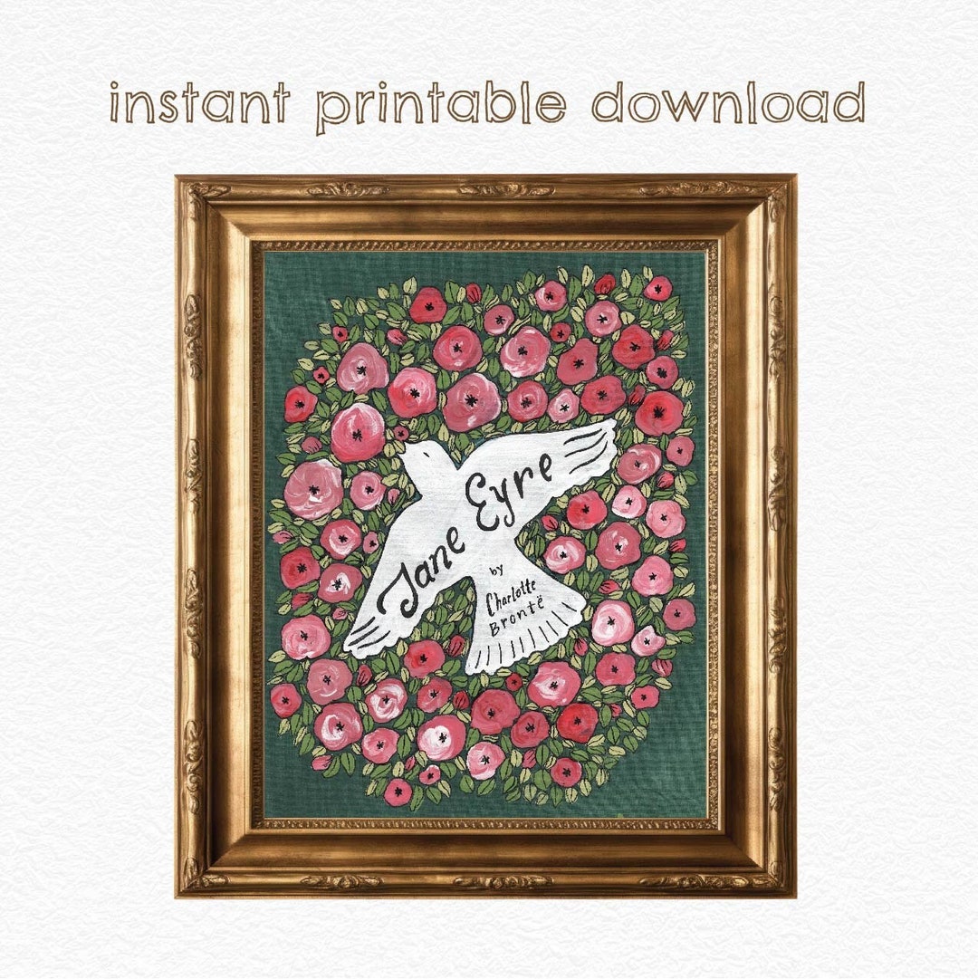 Jane Eyre DIGITAL DOWNLOAD Literary Art Print - Etsy