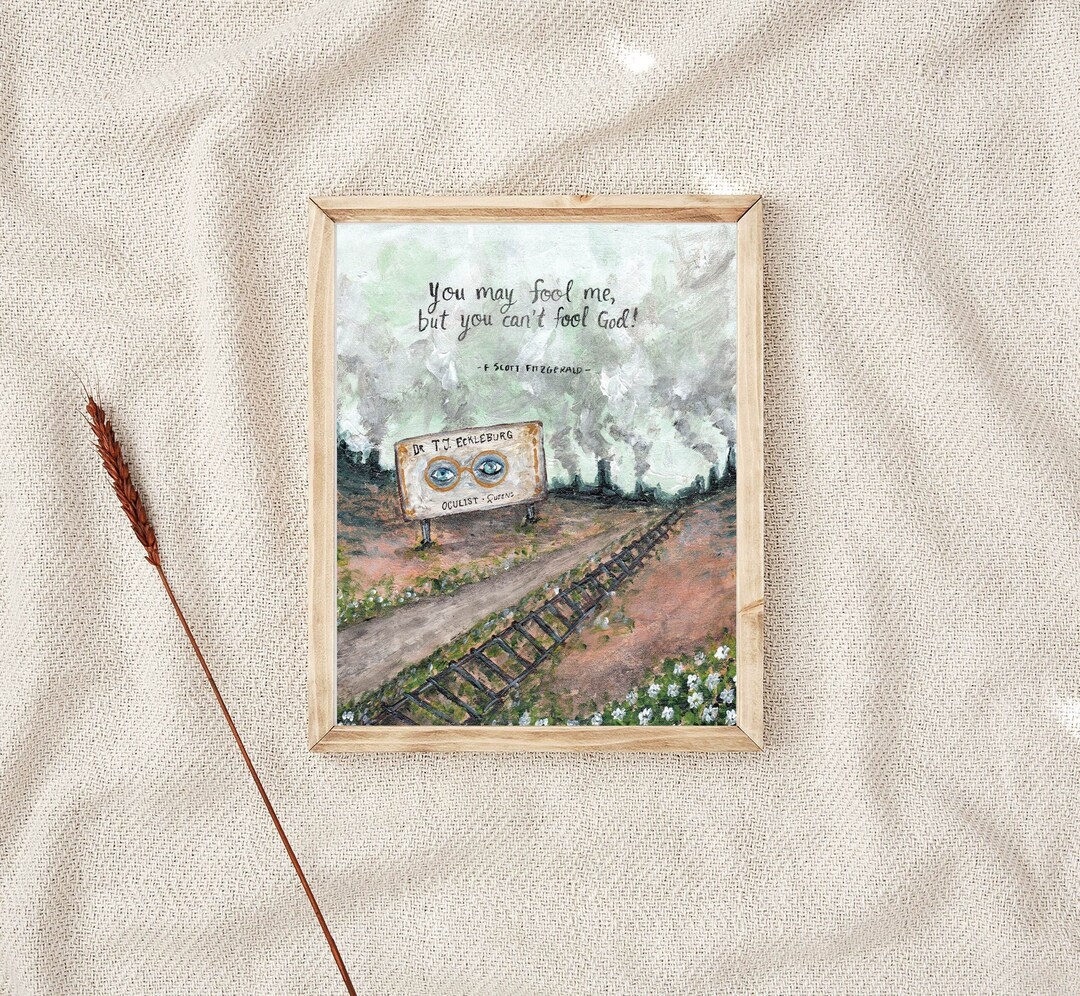 The Eyes of Dr. TJ Eckleburg DIGITAL DOWNLOAD the Great Gatsby Literary