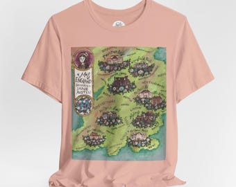 Map of England According to Jane Austen Unisex T-Shirt