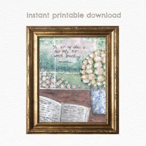 Air of Ideas (Edith Wharton Quote) DIGITAL DOWNLOAD - Literary Art Print - The Age of Innocence