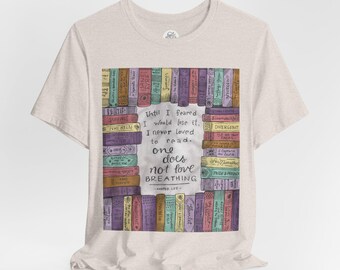 Reading is Breathing Bookish T-Shirt