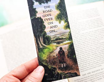 The Road Goes Ever On Bookmark, Fantasy Art Bookmark