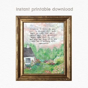 Inner House (Edith Wharton Quote) DIGITAL DOWNLOAD - Literary Art Print - Mental Health Art
