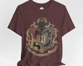 Magical School Crest T-Shirt | Hand-drawn