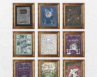 Portadas de libros clásicos favoritos - Galería instantánea - Arte descargable - Juego de 9