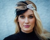 Great gatsby rhinestone headband Roaring 20s Crysyal Headband, Downtown Abbey, 1920s headband, Beaded Headband Great Gatsby Headband