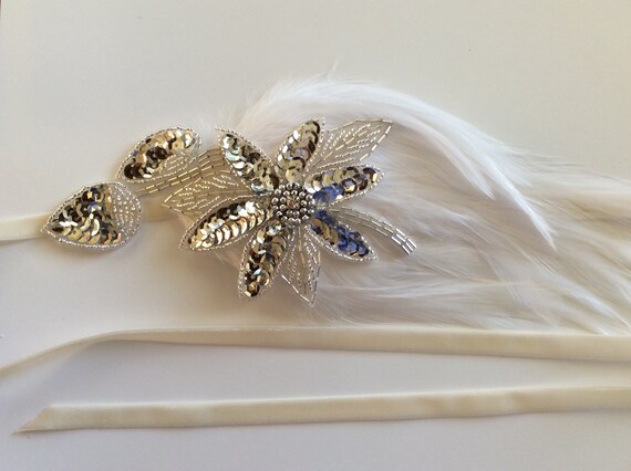 WHITE SWAN Lake Feather Headpiece 