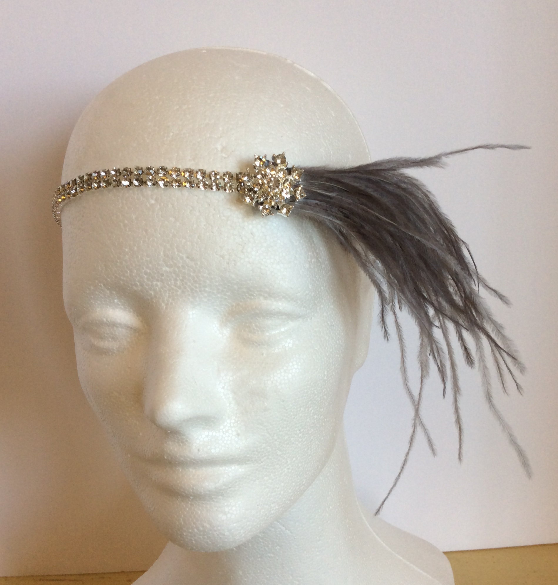 1920s Flapper headpiece 1920s dress Gatsby headband 1920s | Etsy