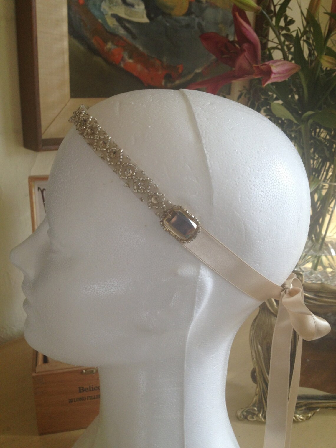 roaring 20's beaded headpiece