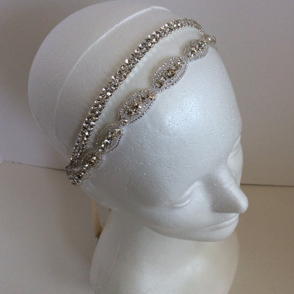 rhinestone halo headpiece